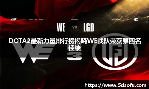 DOTA2最新力量排行榜揭晓WE战队荣获第四名佳绩